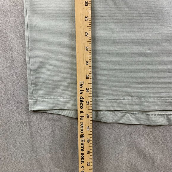 Lululemon Mens Shirt Large Gray Blue Evolution Short-Sleeve Polo Performance - Picture 4 of 6